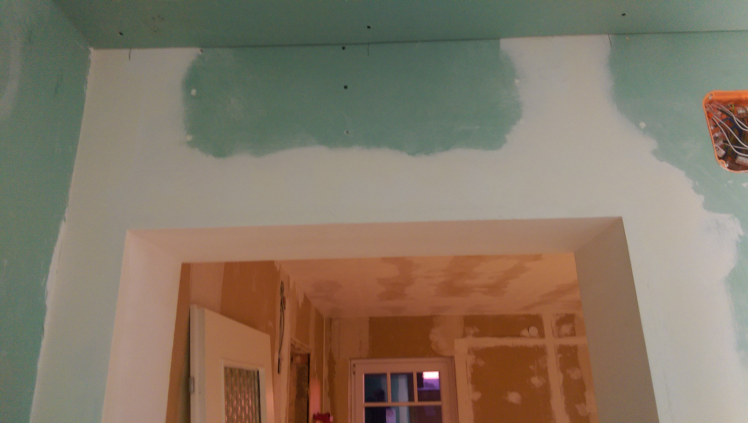Planking The Drywall Construction And Painting Ikea Kitchen